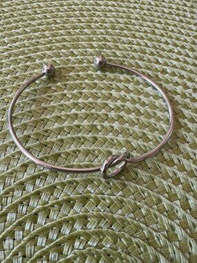Silvertone Knot Cuff/Bracelet